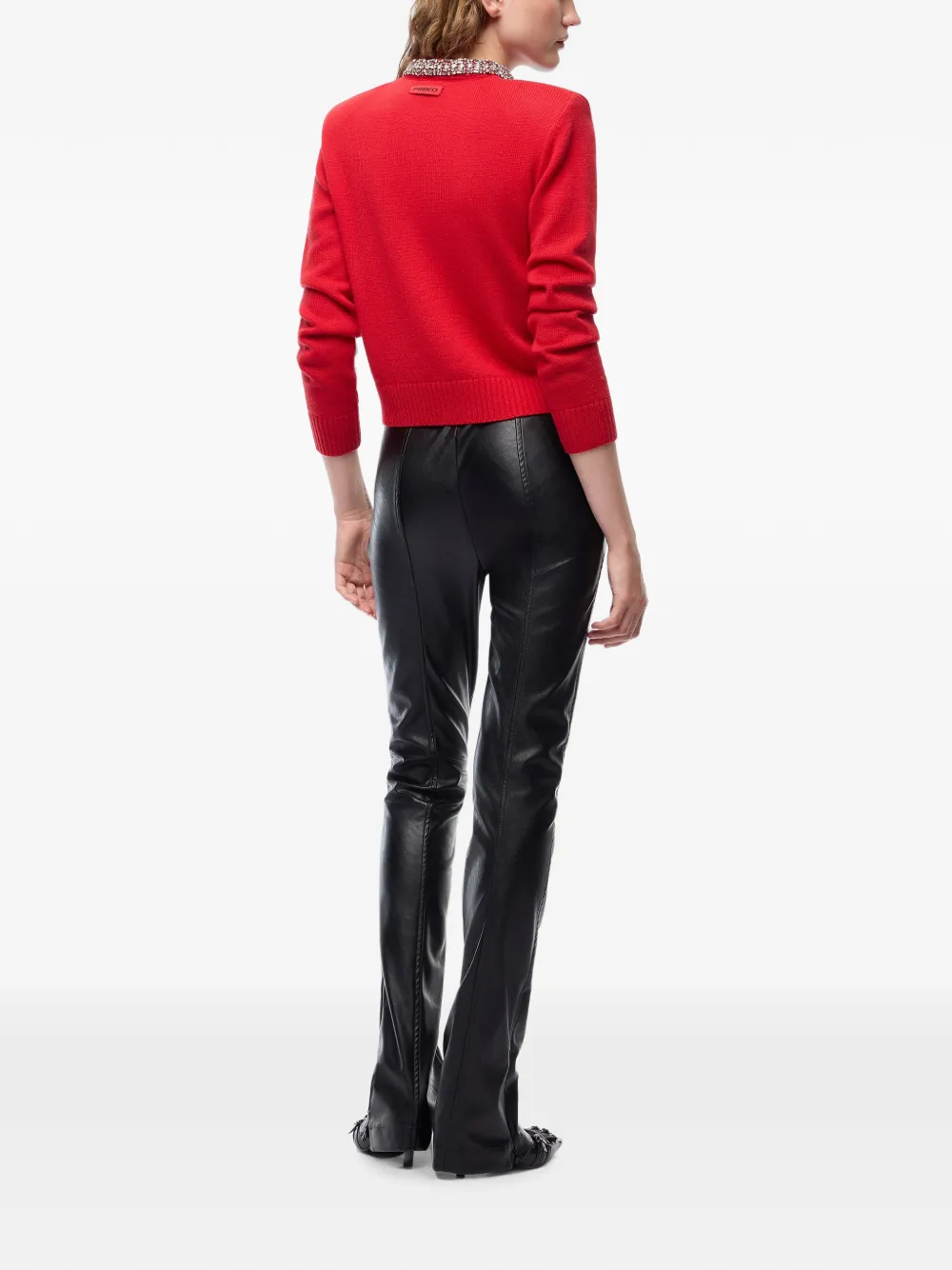 Pinko Split-cuff Trousers In Multi
