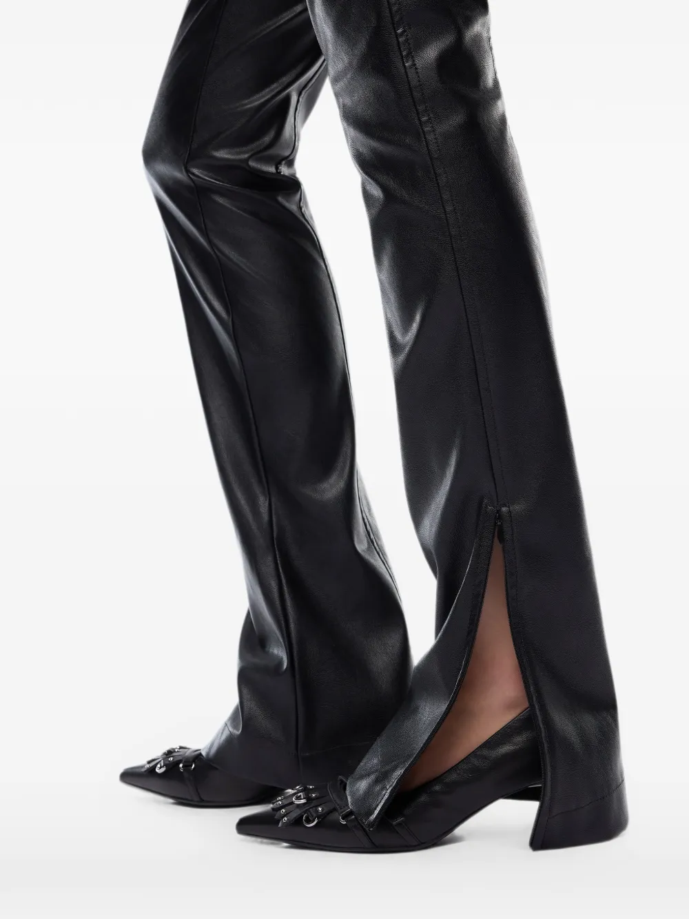 Pinko Split-cuff Trousers In Multi