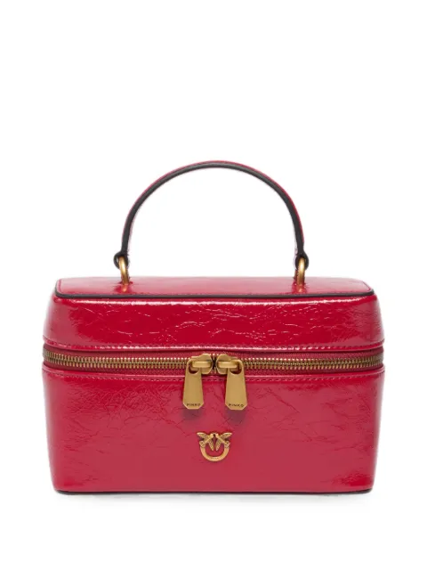 PINKO Love Birds leather tote bag