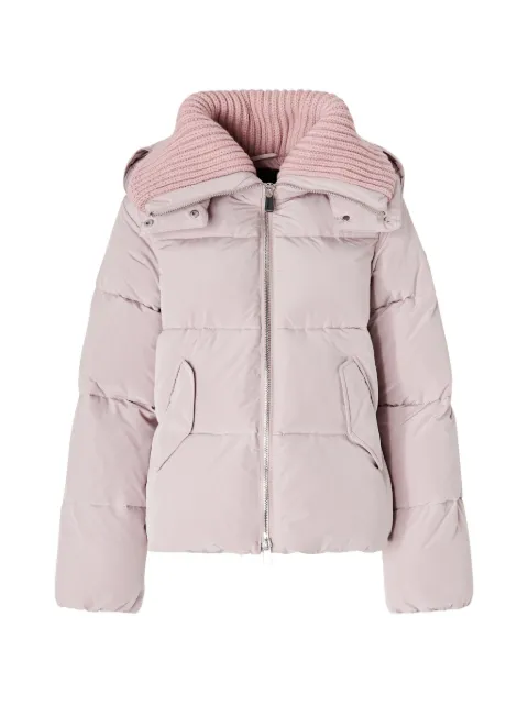 PINKO ribbed-collar puffer coat