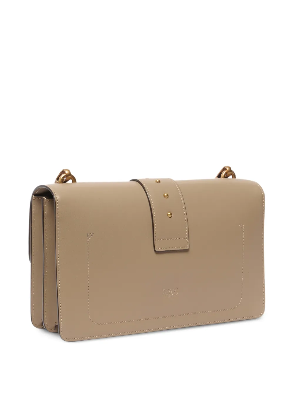 PINKO Love Birds schoudertas met studs Beige