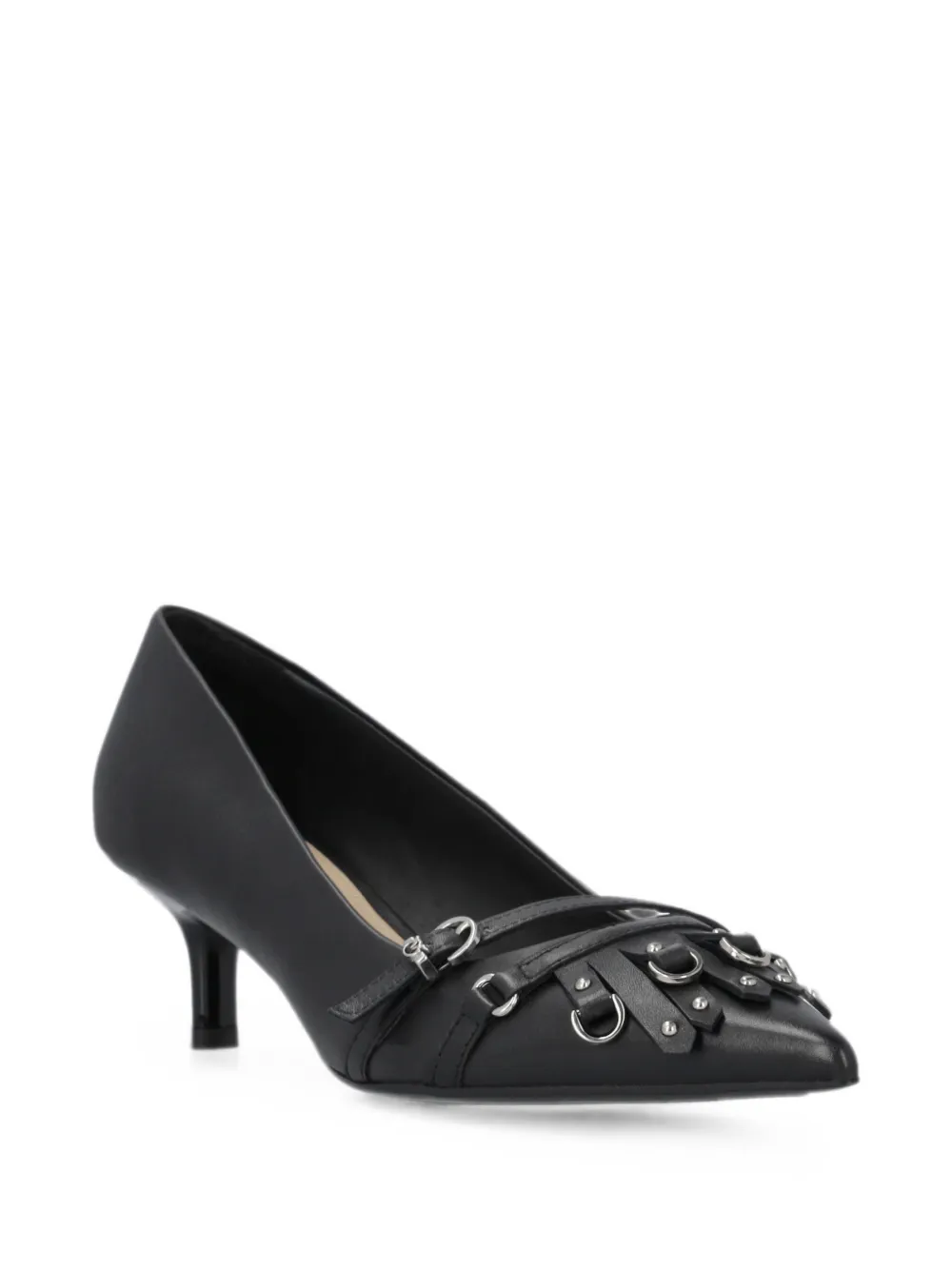 PINKO Pumps verfraaid met ringlets en puntige neus Zwart