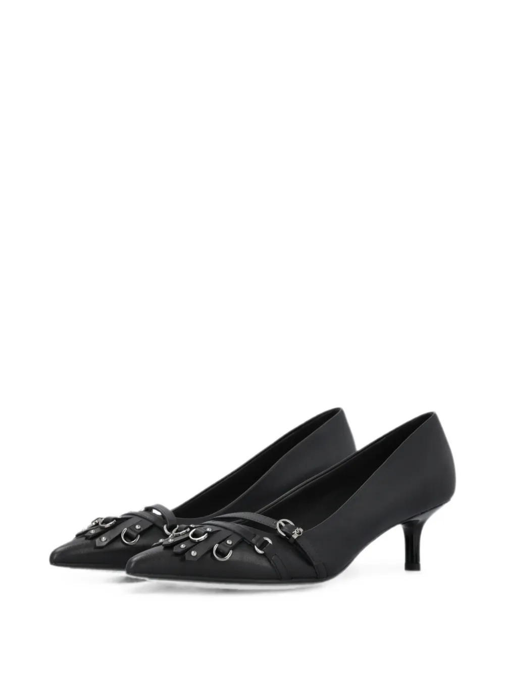 PINKO Pumps verfraaid met ringlets en puntige neus Zwart