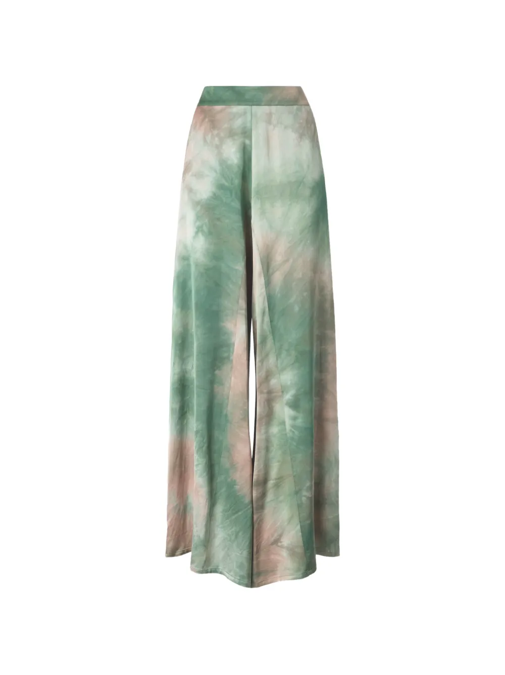 PINKO gradient satin trousers - Verde