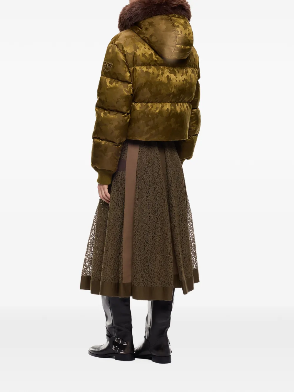 PINKO Jack met camouflageprint Groen