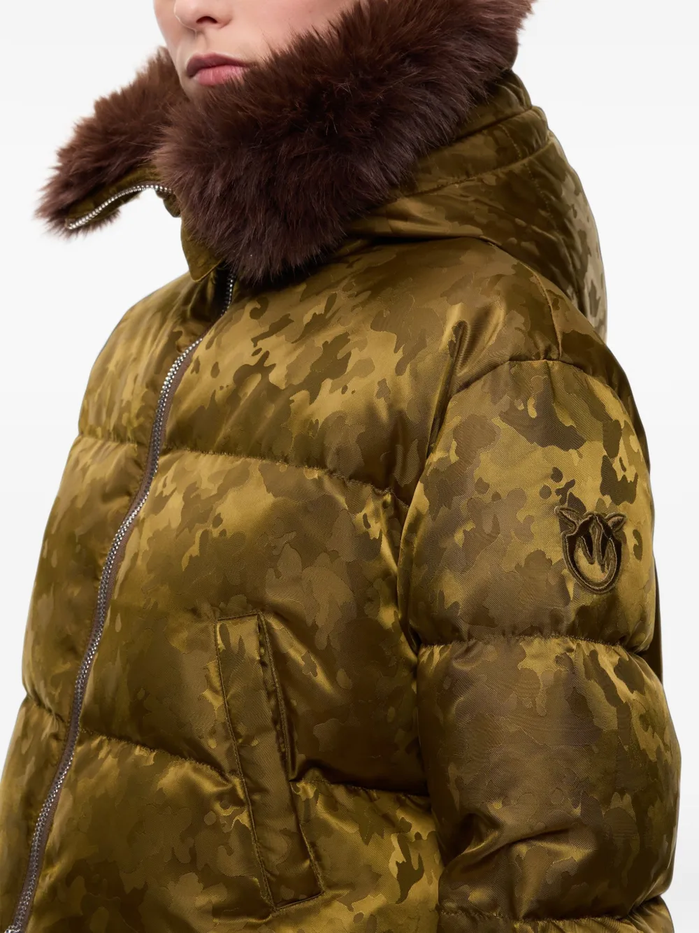 PINKO Jack met camouflageprint Groen