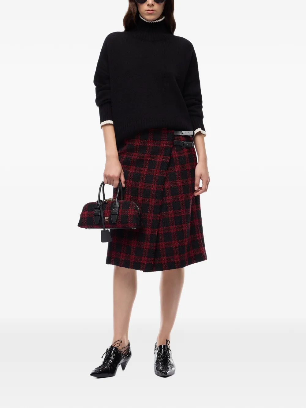 PINKO Coltrui met contrasterende afwerking Zwart