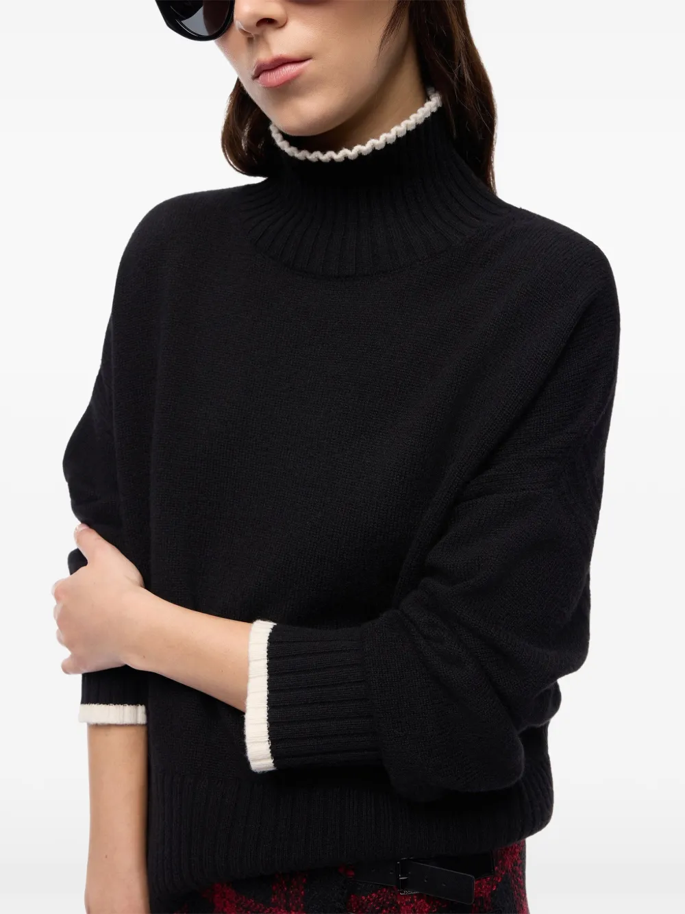 PINKO Coltrui met contrasterende afwerking Zwart
