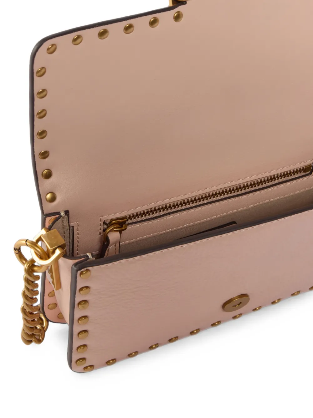 PINKO Baby Love Bag leren crossbodytas met studs Roze