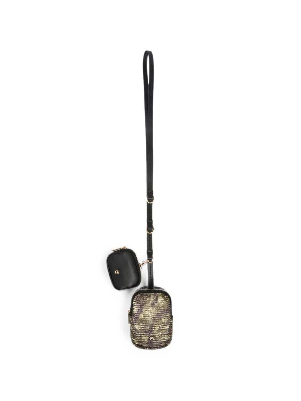 PINKO Pouch con stampa camouflage - Nero