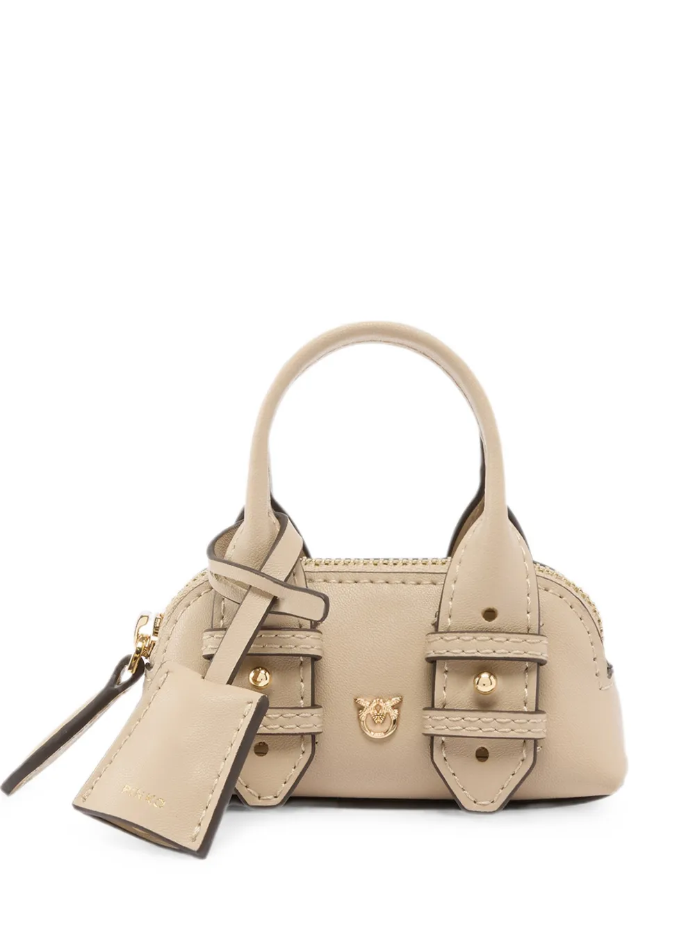 PINKO logo-plaque leather mini bag · OS
