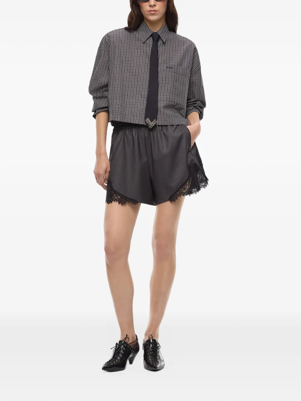 PINKO Shorts met trekkoord Grijs