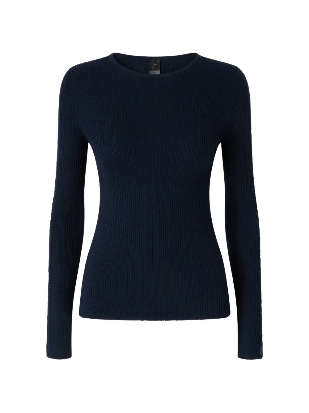 PINKO ribbed sweater with lace - Blu
