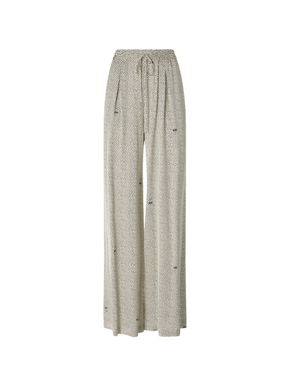 PINKO polka-dot drawstring palazzo pants - Neutrals
