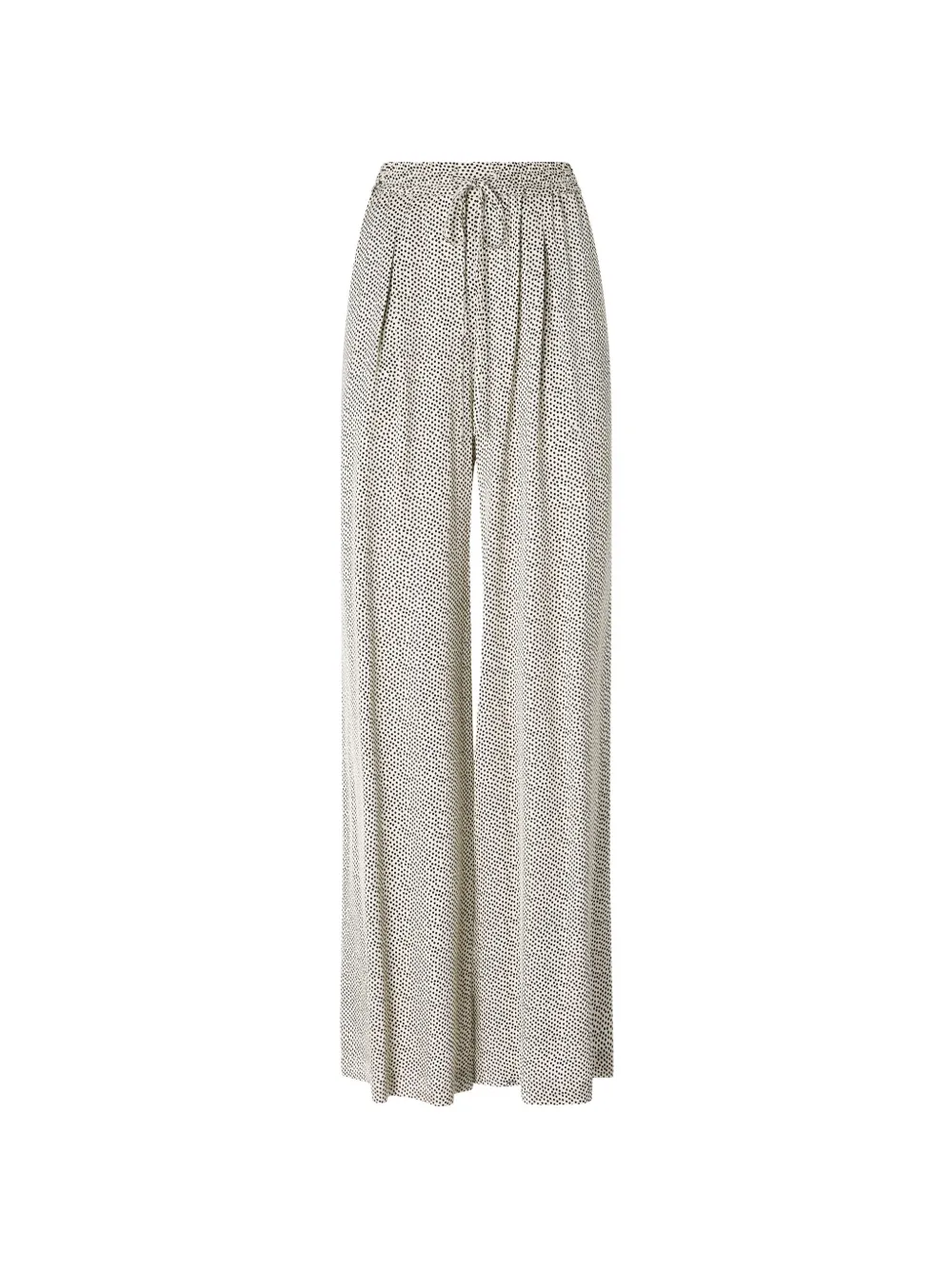 PINKO Palazzo broek met trekkoord en stippen Beige