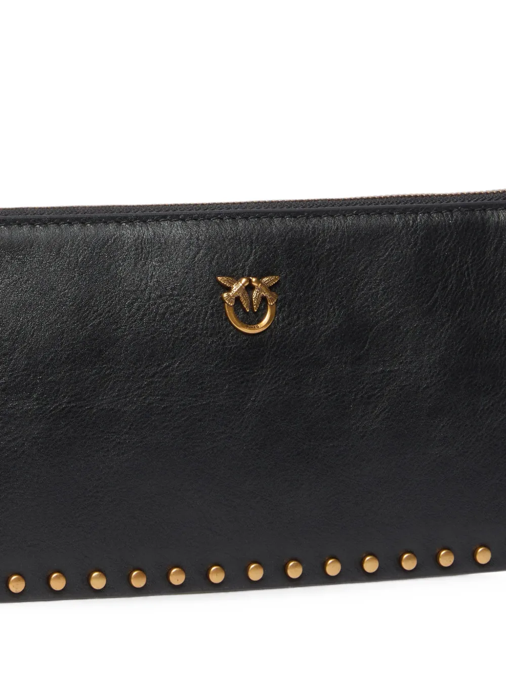 PINKO Love Birds schoudertas verfraaid met studs Zwart