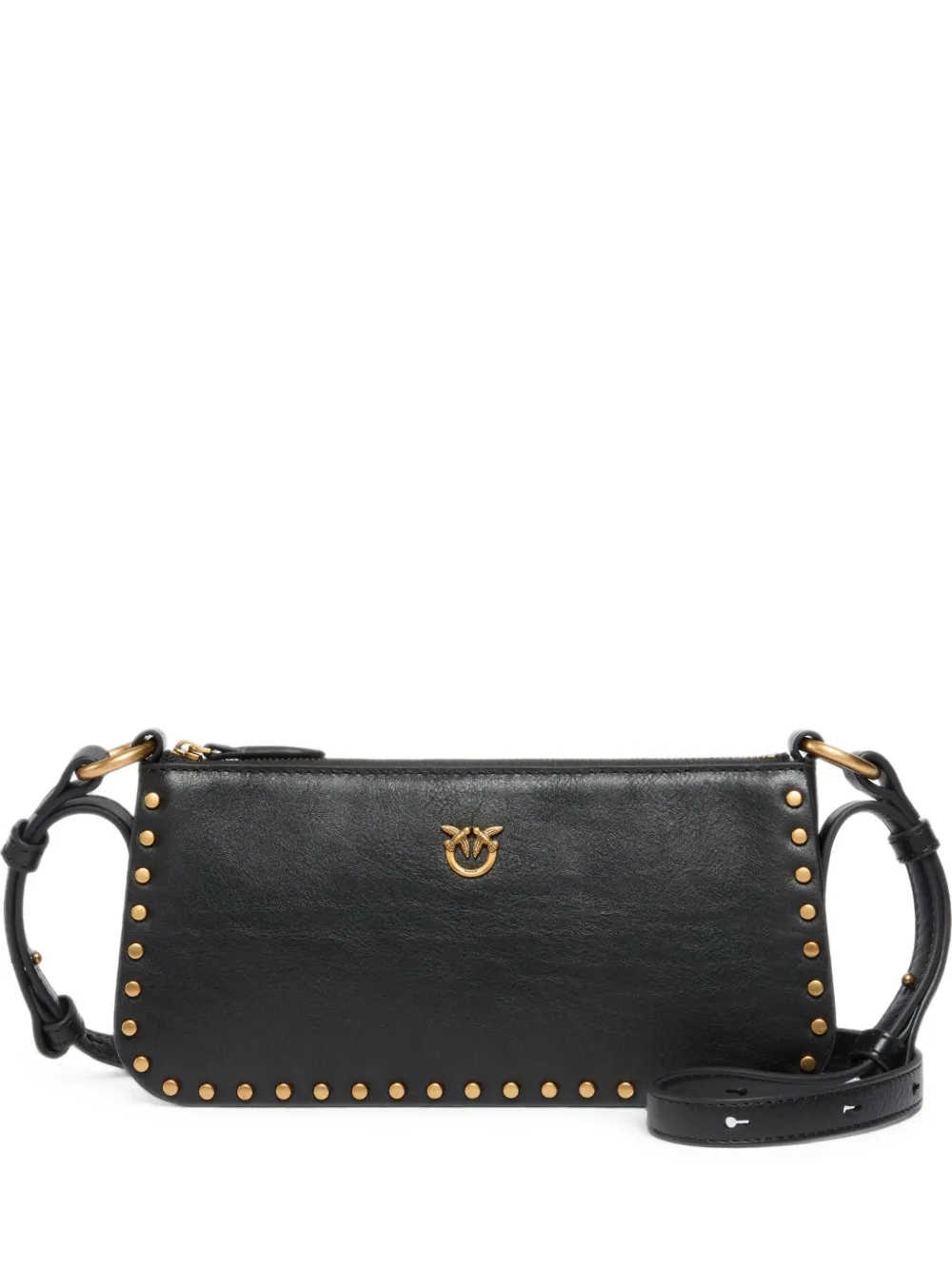 PINKO Borsa a spalla Love Birds con decorazione - Nero