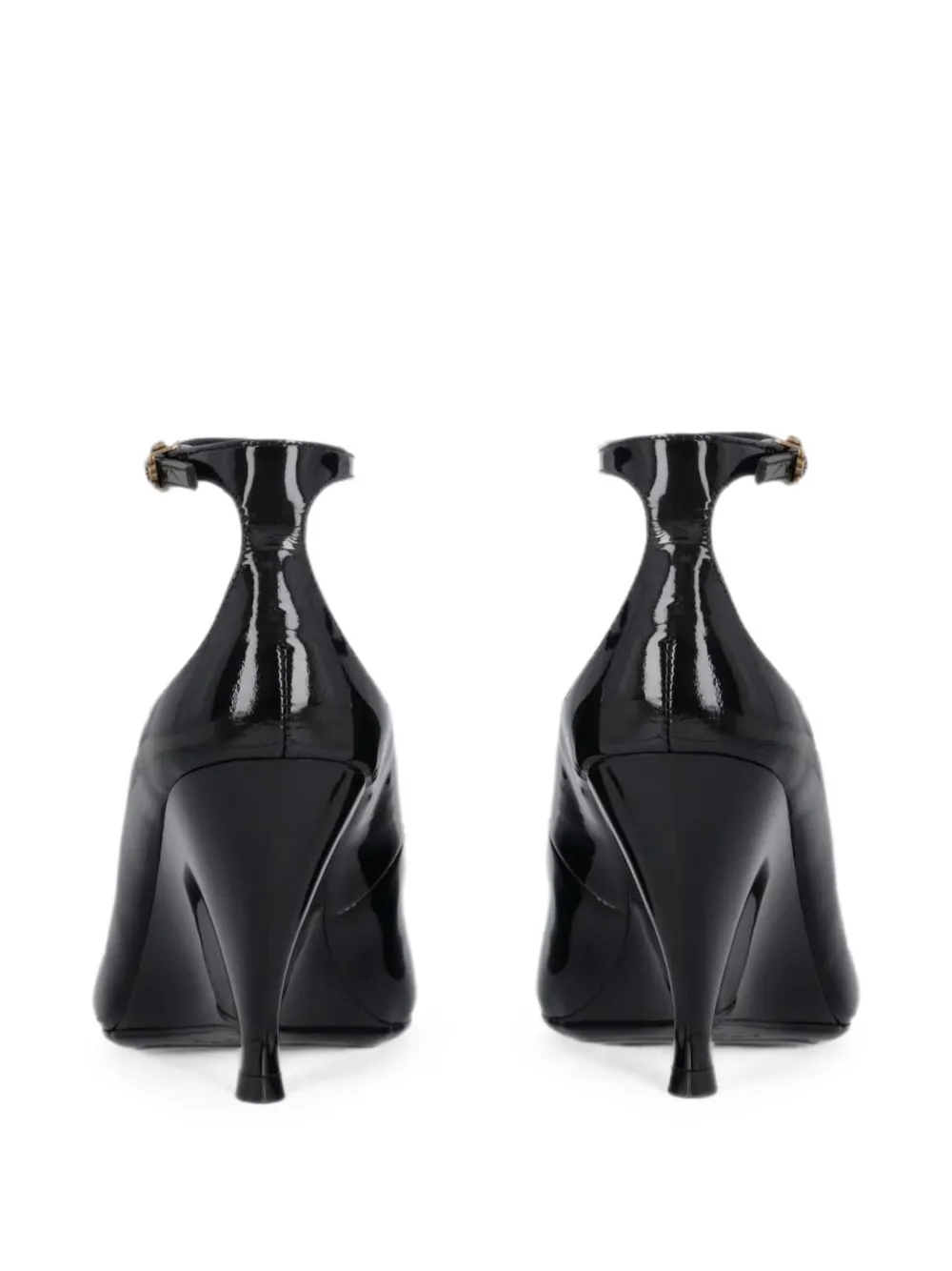 PINKO patent-leather wedge pumps Zwart