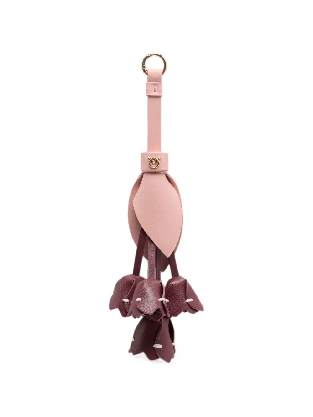 PINKO Love Birds floral bag charm