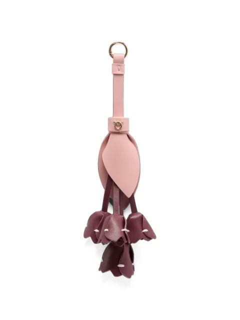 PINKO Love Birds floral bag charm
