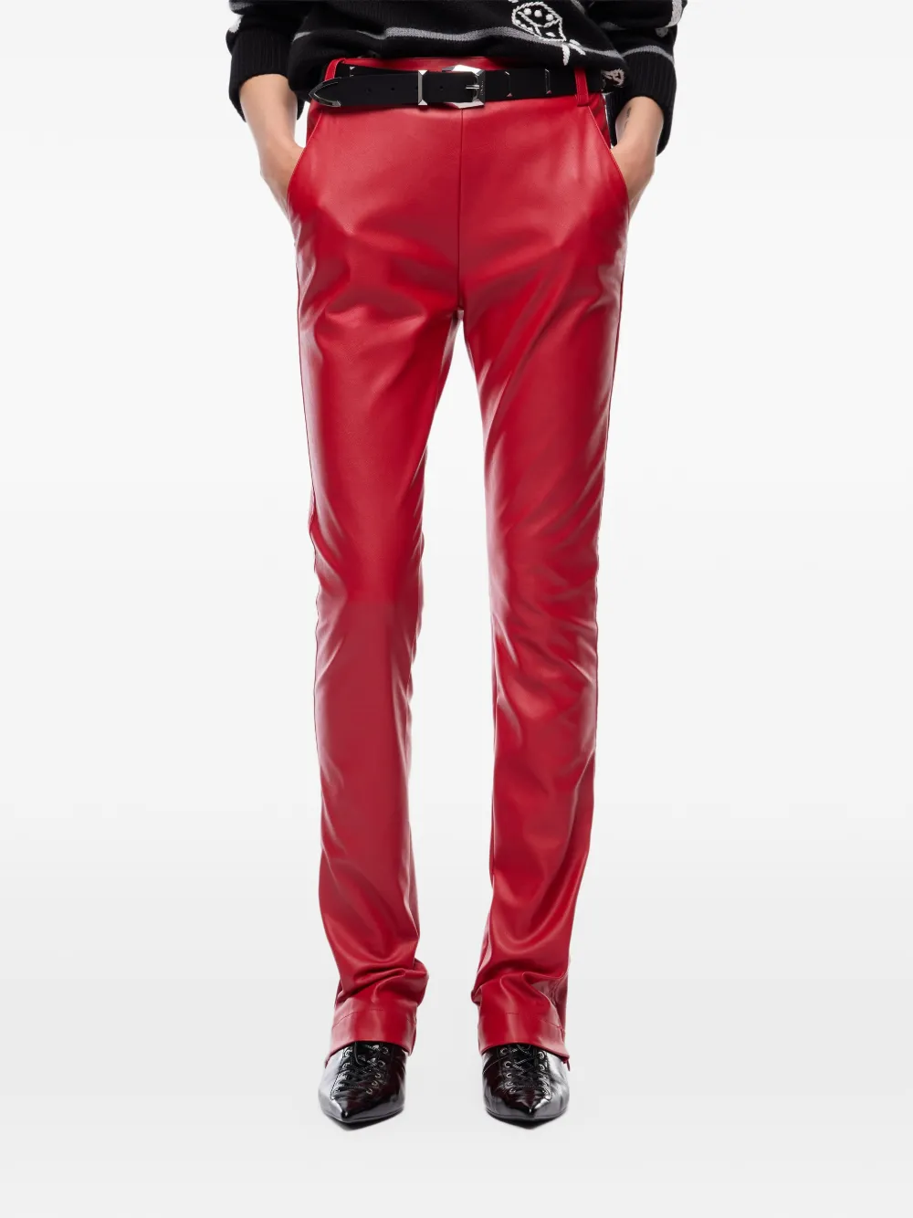 PINKO Flared broek Rood