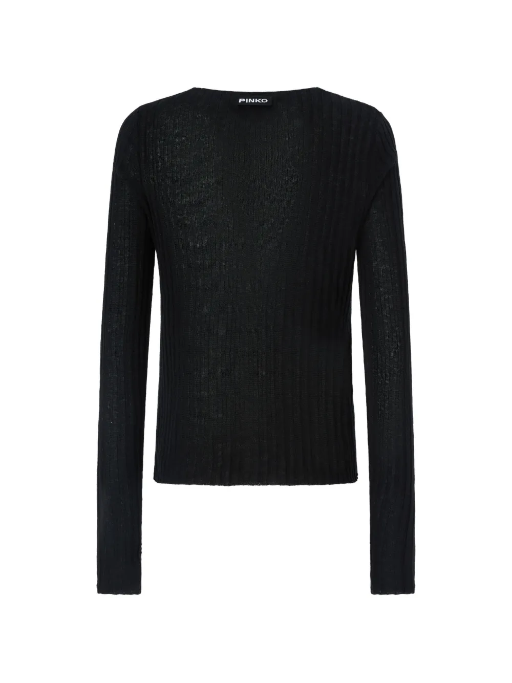 PINKO Ribgebreid vest Zwart
