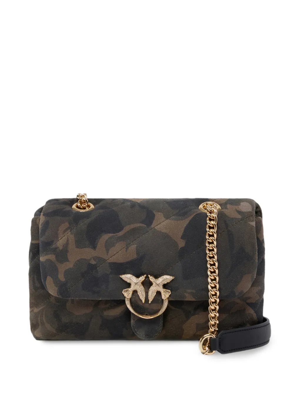 PINKO Schultertasche mit Camouflage-Print - Grün