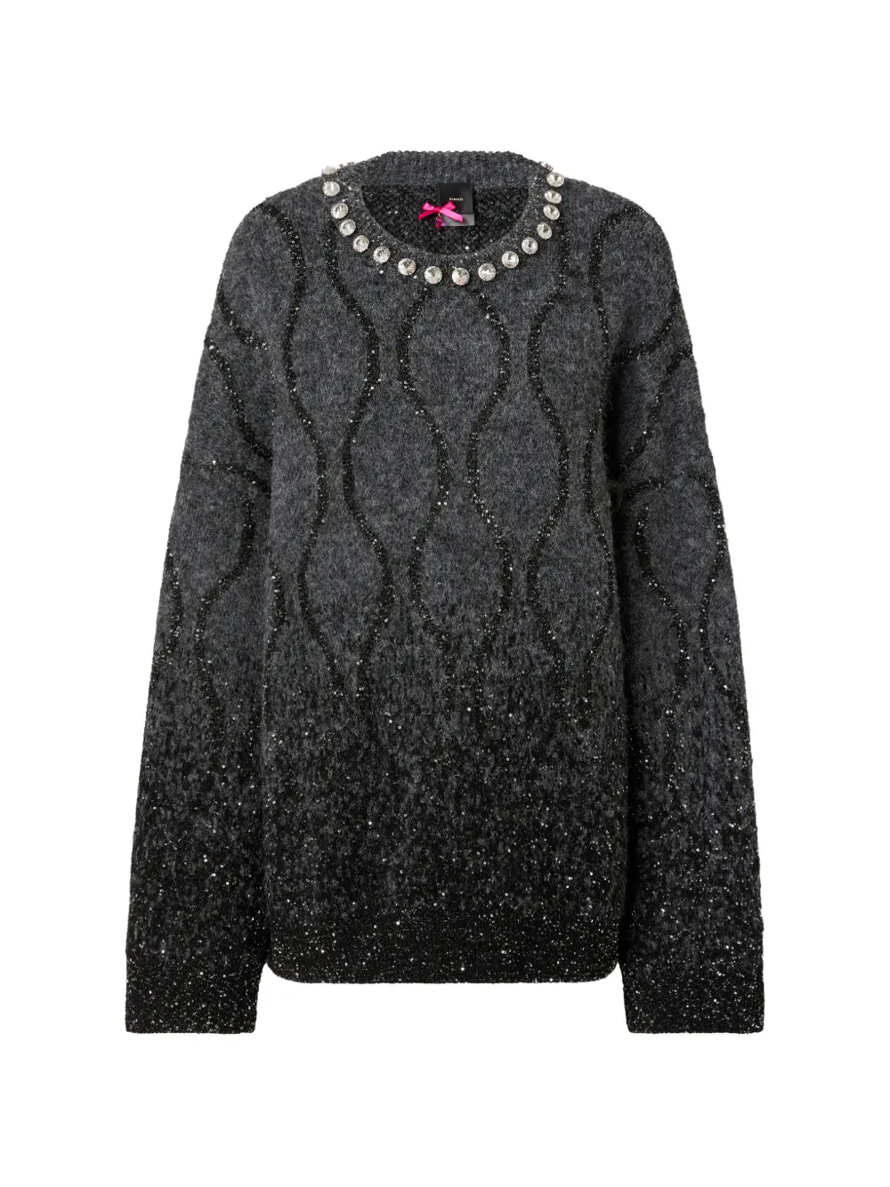 PINKO Maglione con paillettes - Grigio