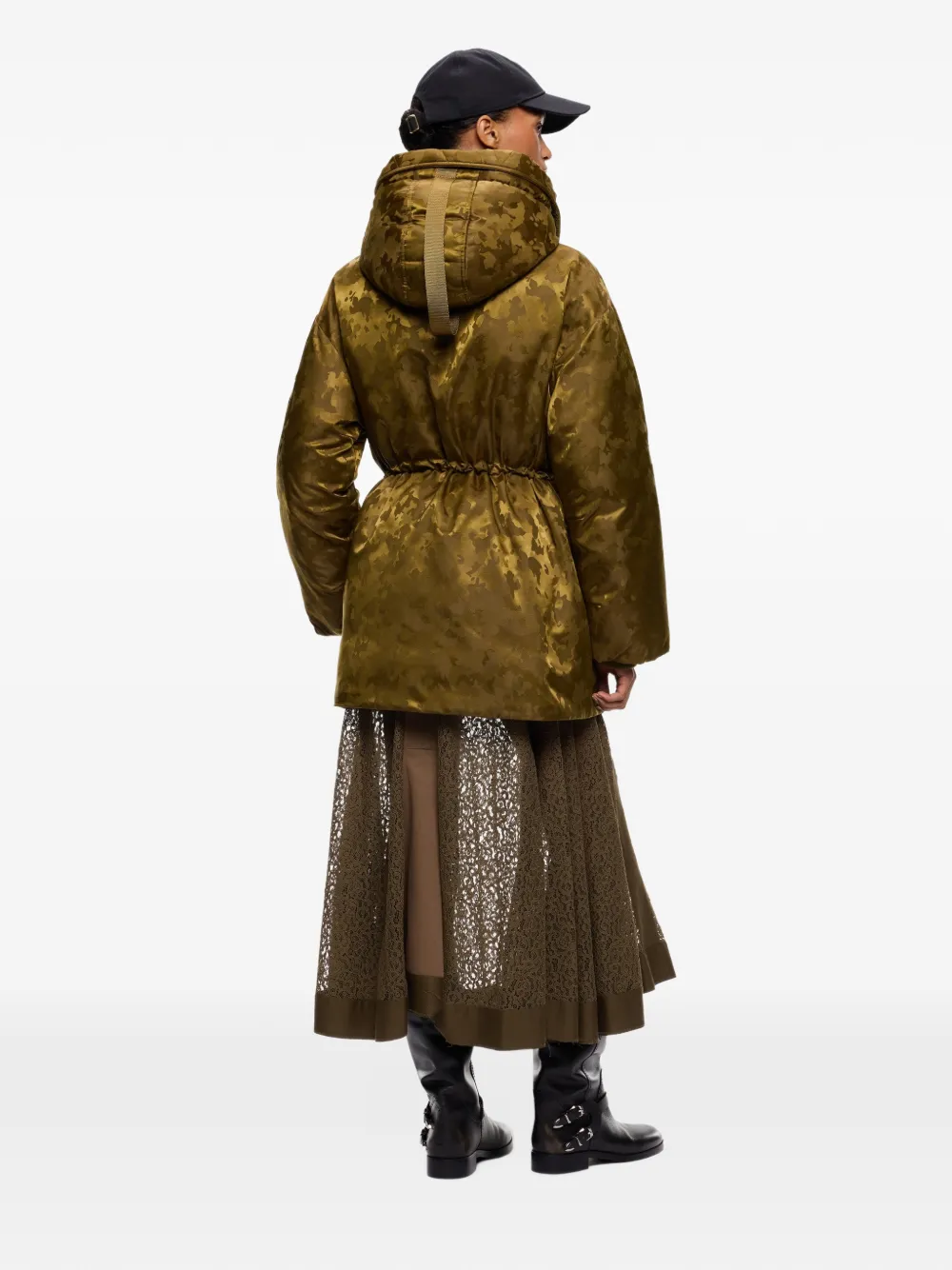 PINKO Jas met camouflageprint Groen