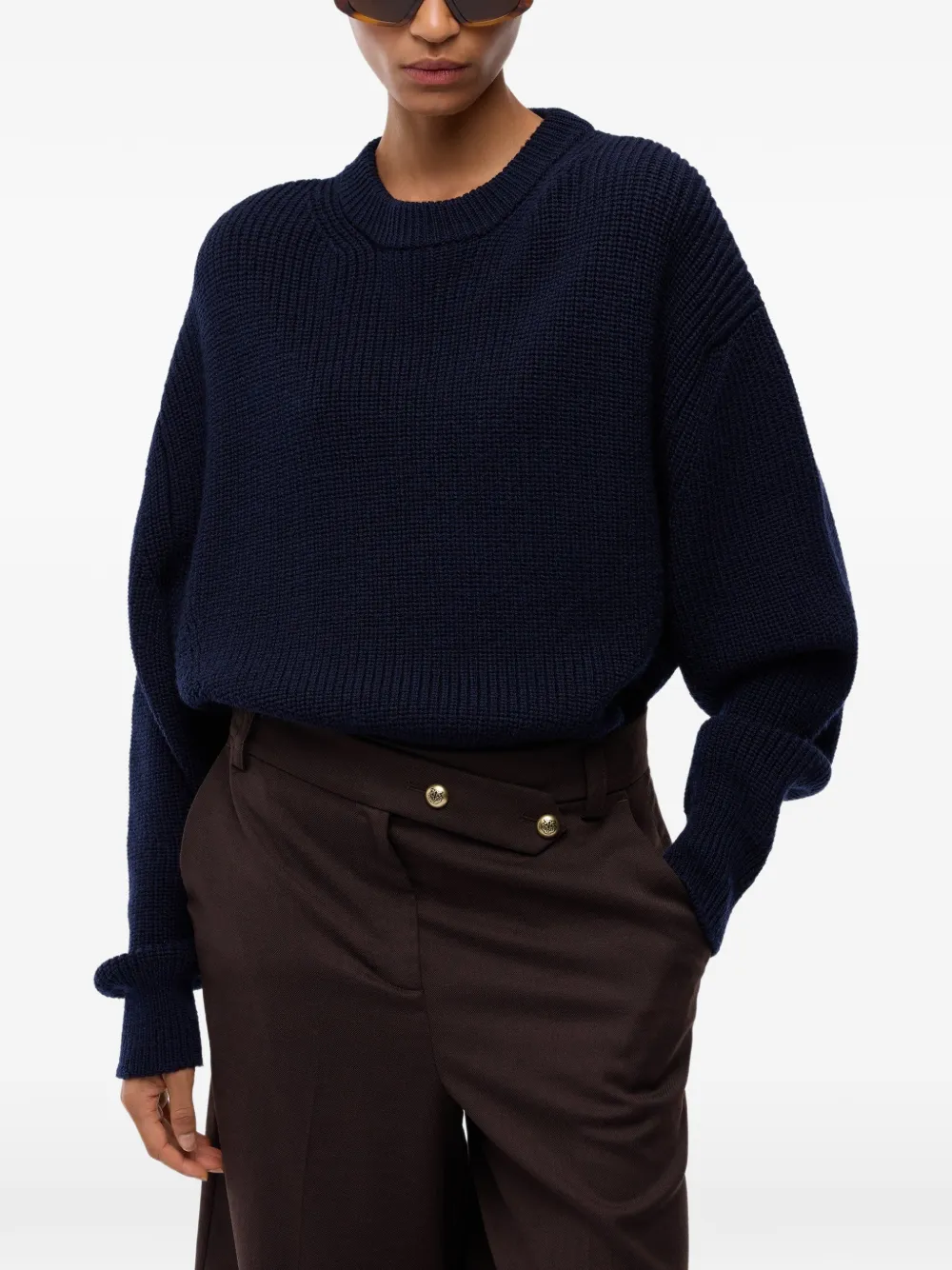 PINKO Ribgebreide trui Blauw