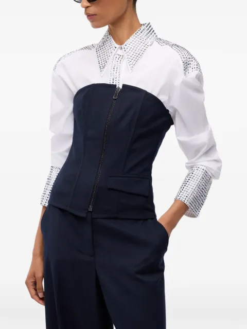 PINKO bustier top with zip