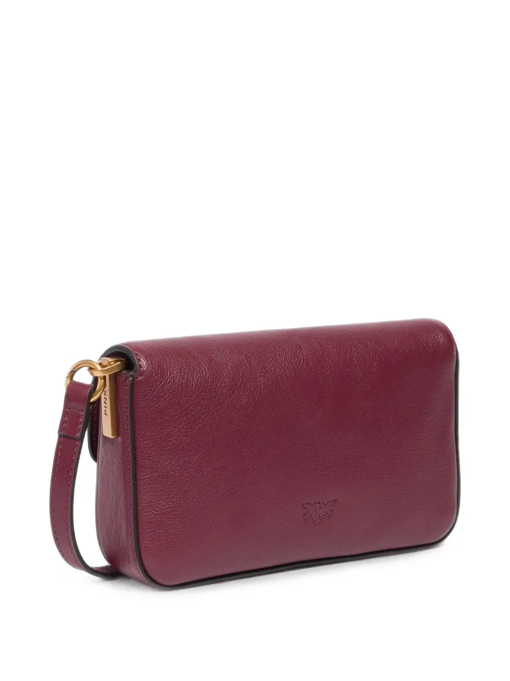 PINKO Love Birds leren schoudertas Rood