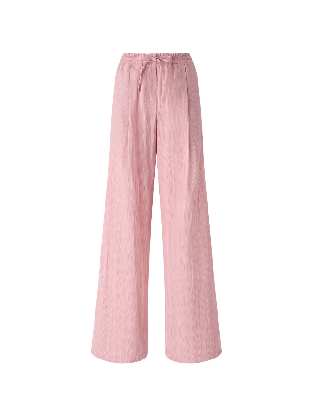 PINKO Gestreepte broek met trekkoordtaille Roze