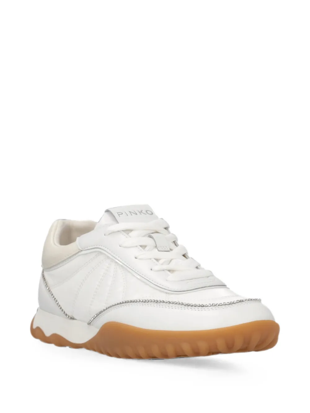 PINKO Sneakers verfraaid met kristallen Wit