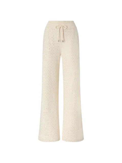 PINKO fully rhinestoned fleece trousers