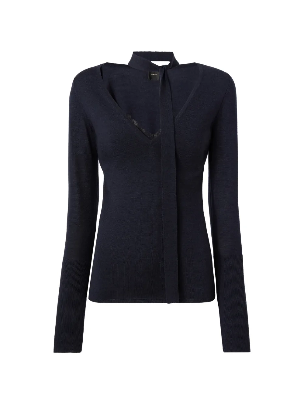 PINKO Maglione con collo lavallière - Blu