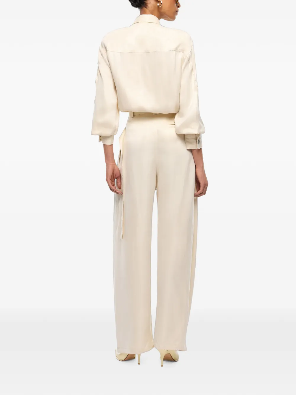 PINKO Wikkelbroek met toelopende pijpen Beige