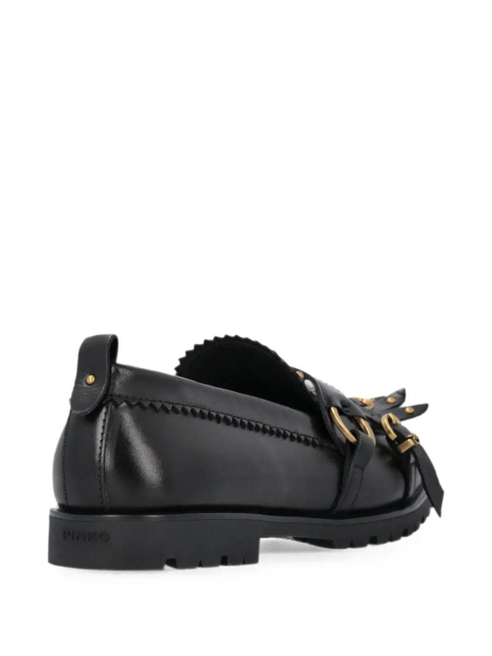 PINKO Loafers met franje en studs Zwart