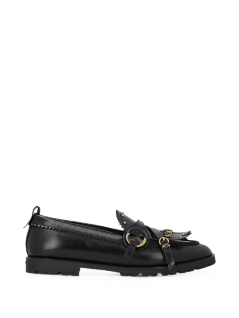 PINKO Loafer mit Nieten und Fransen