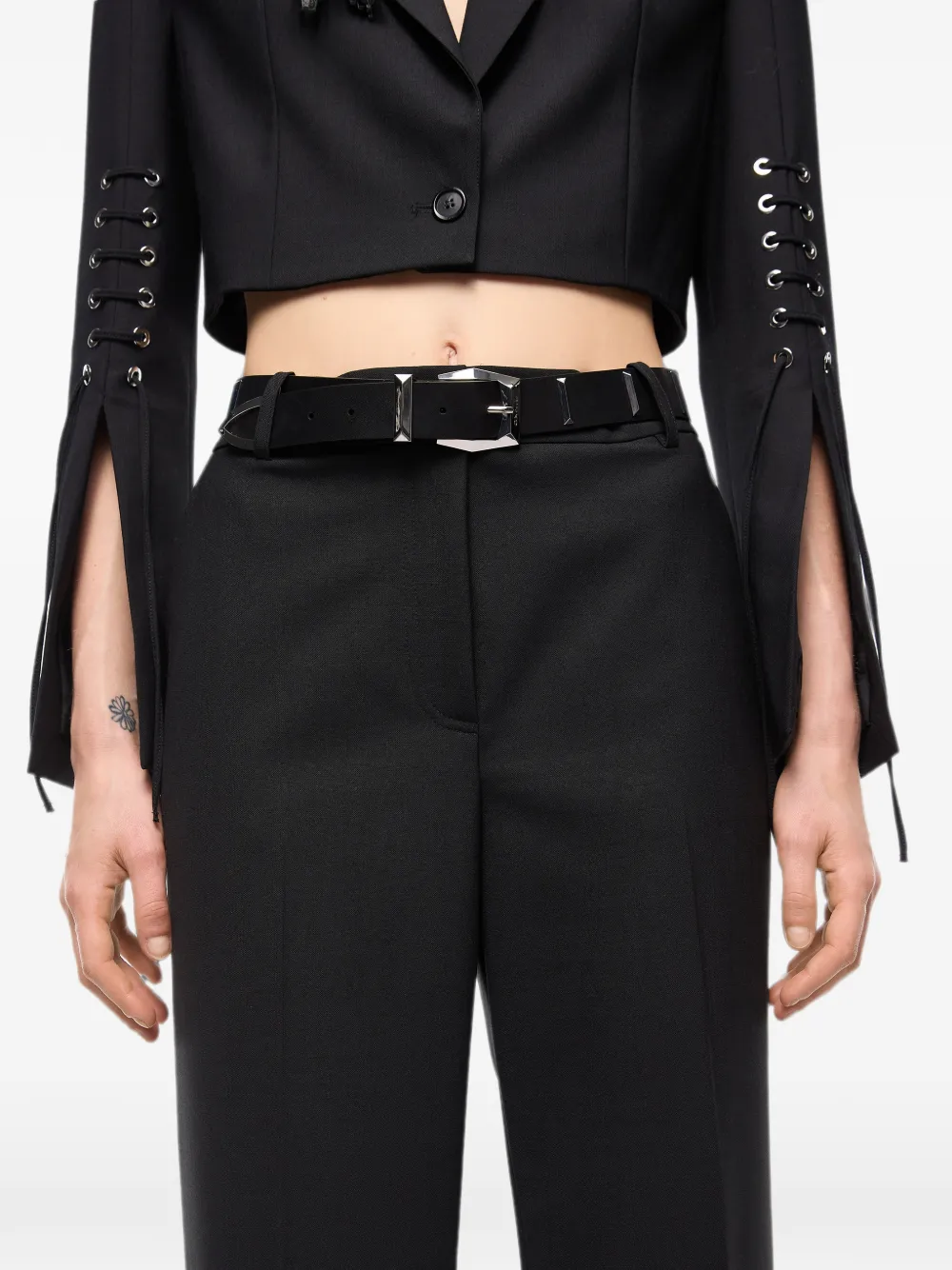 PINKO Wollen pantalon Zwart