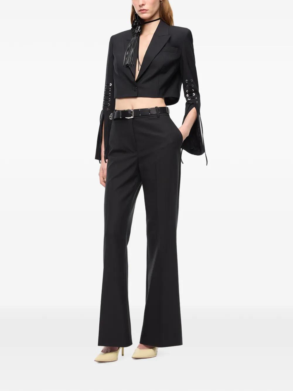PINKO Wollen pantalon Zwart