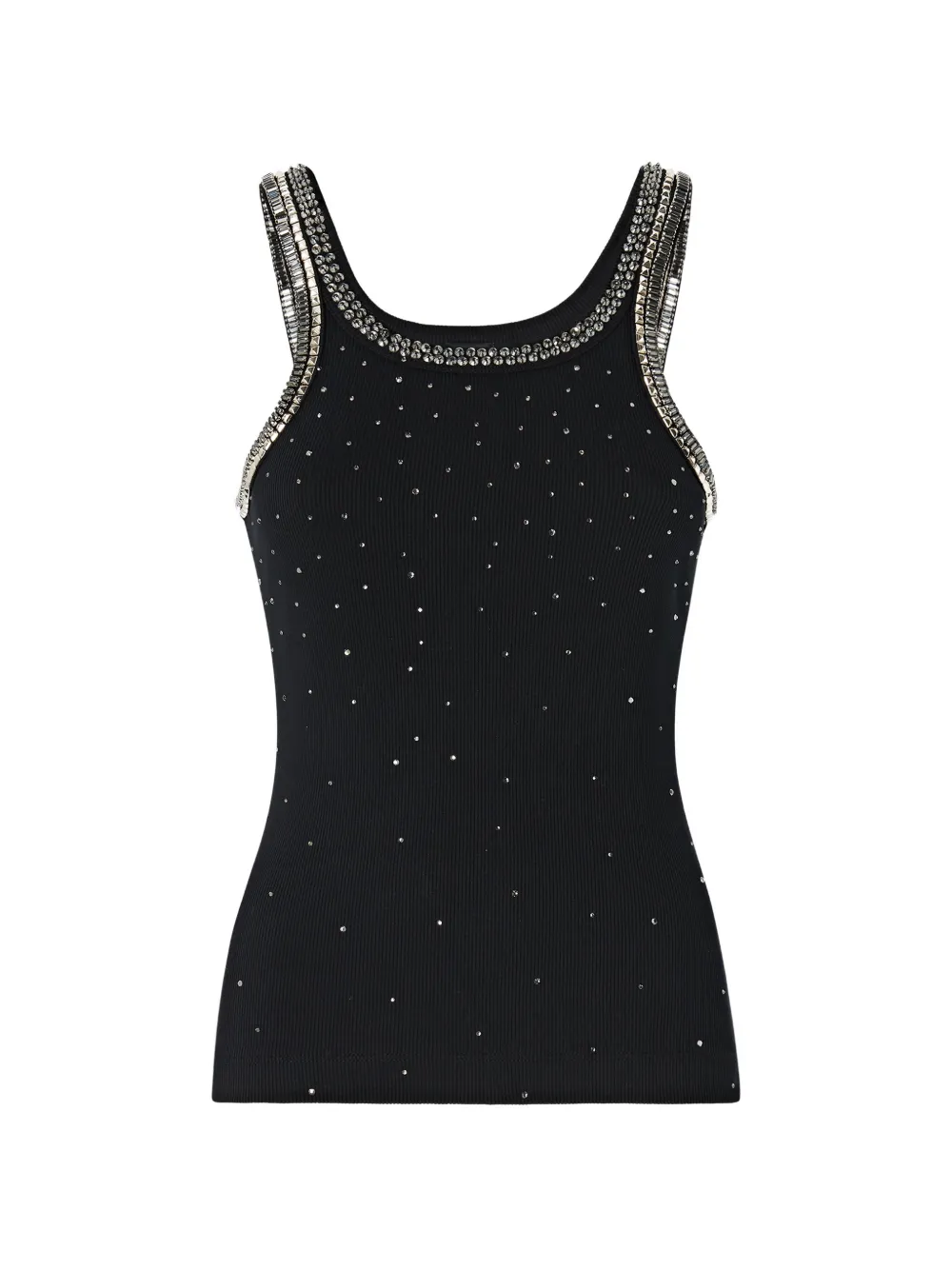 PINKO Top con decorazione gioiello - Nero
