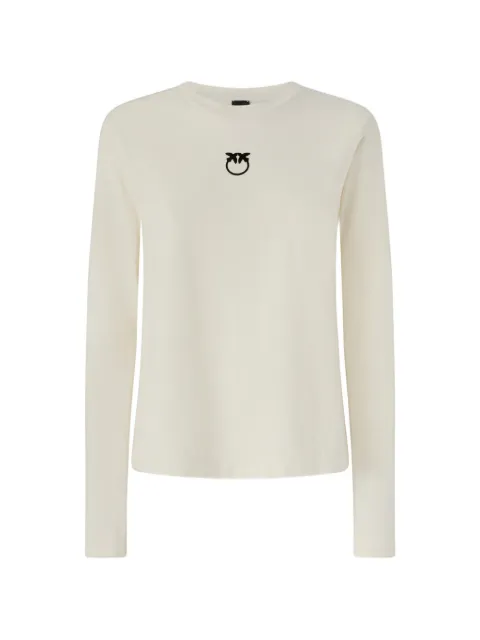 PINKO Love Birds logo-print T-shirt