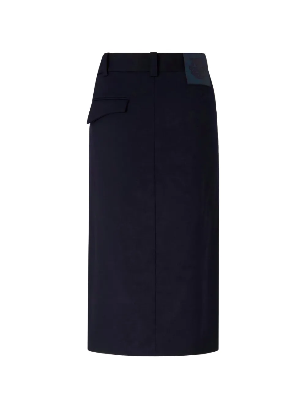 PINKO Rok met knoopdetail en wikkelvoorkant Blauw