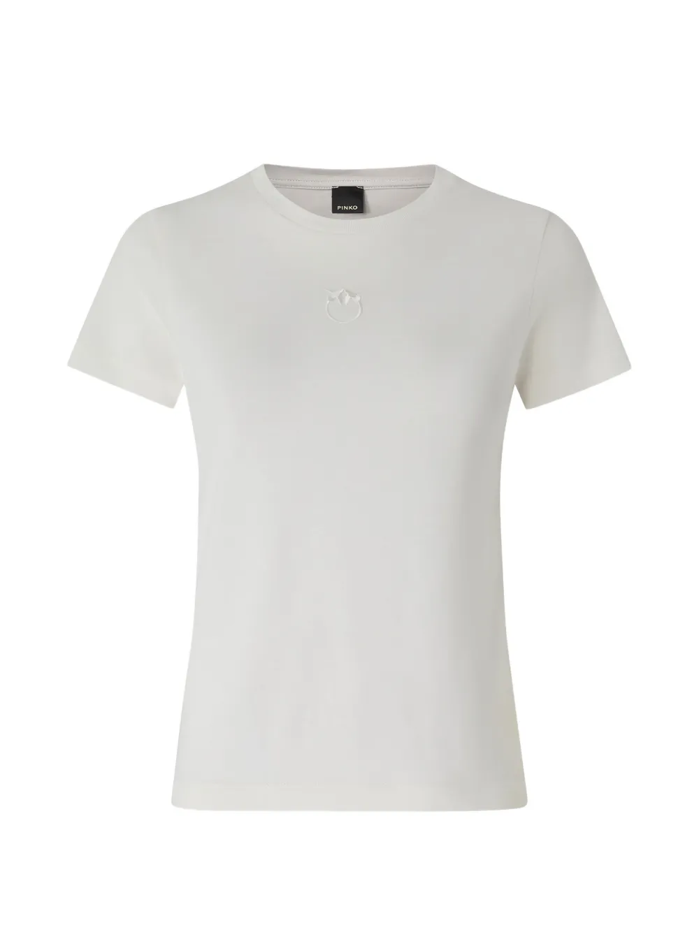 PINKO T-shirt with Love Birds logo - Bianco