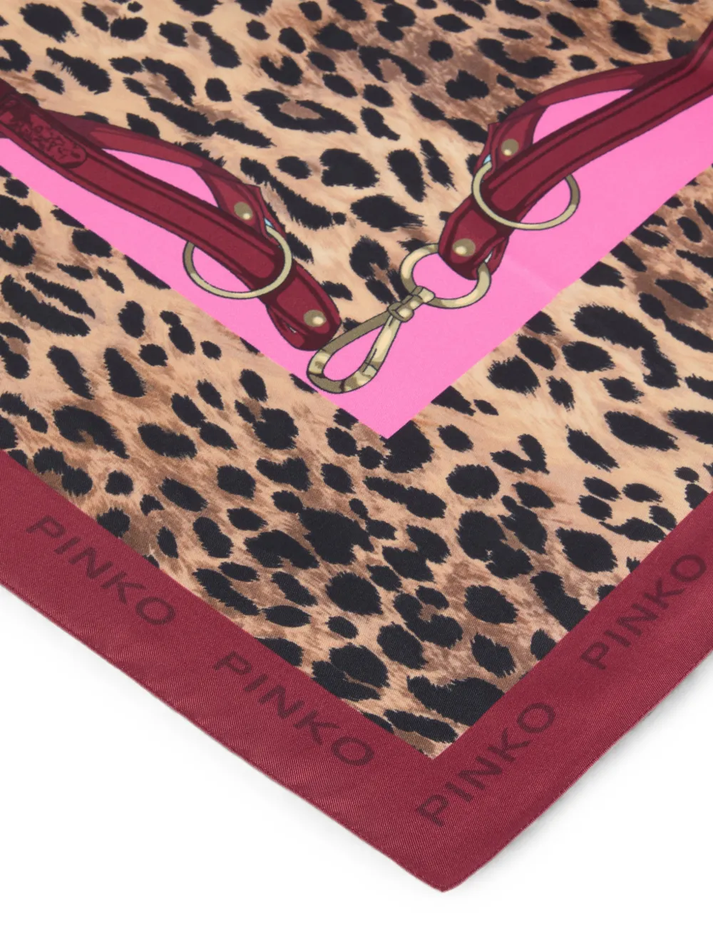 PINKO Sjaal met luipaardprint Rood