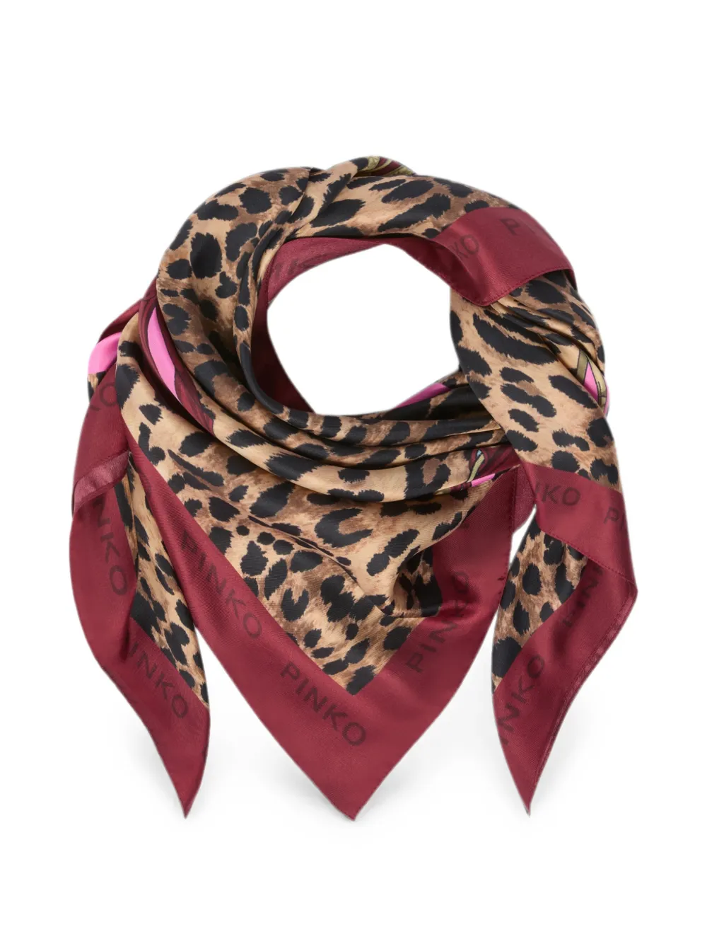 PINKO Sjaal met luipaardprint Rood