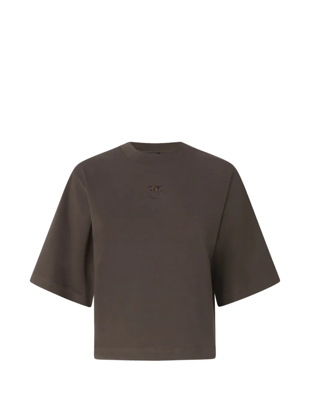 PINKO T-shirt con ricamo Love Birds - Nero