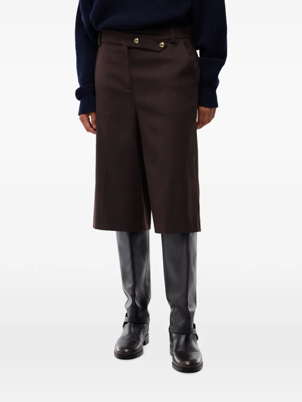PINKO Broek met logopatch Bruin