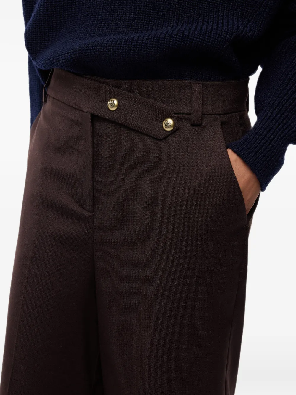 PINKO Broek met logopatch Bruin